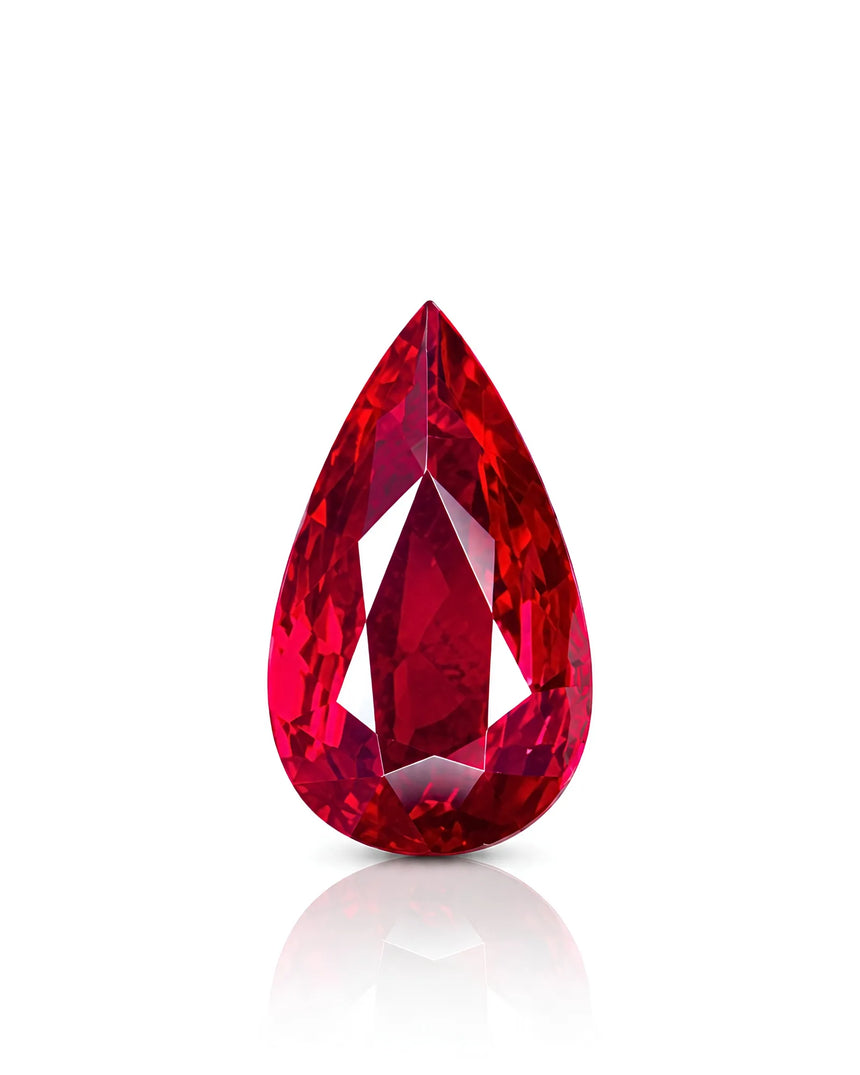 GRS report for 1.15 CTS Natural Mozambique Ruby confirming vivid red colour and no thermal treatment | SARATTI