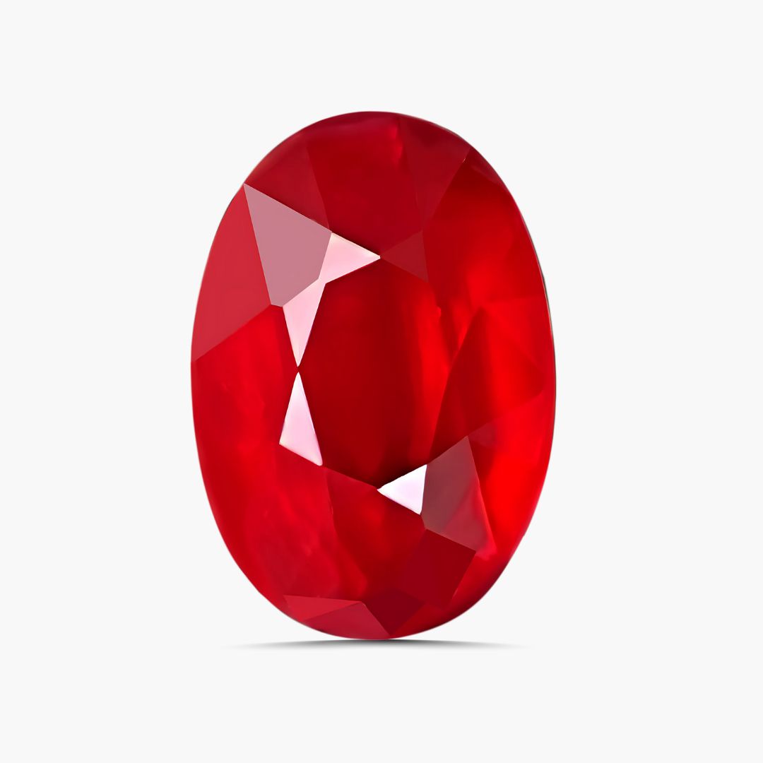 1.17 carats Oval Cut Ruby Loose Gemstone Unheated | GRS Certified