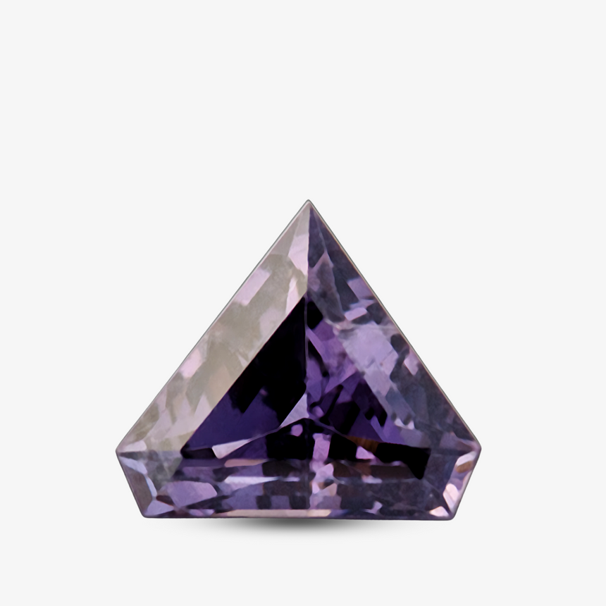 Triangular Purple Natural Spinel Gemstone | Saratti