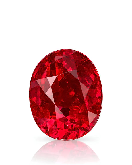 1.19 CTS Natural Ruby with vivid red colour presented in a cushion-shaped main view | SARATTI