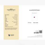 1.21 carat Natural ruby round displaying vivid red saturation | SARATTI  