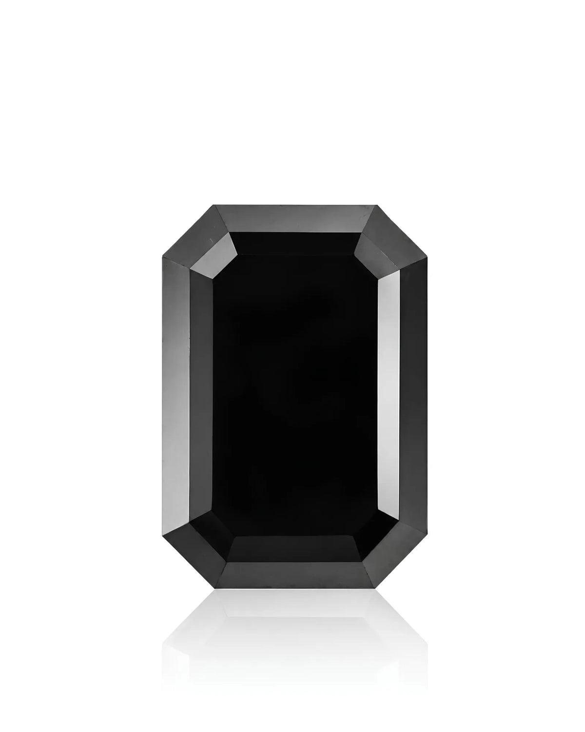 1.21 Carats Natural Black Diamond | Emerald Cut | SARATTI Certified