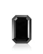 1.21ct Natural Black Diamond emerald front view | SARATTI