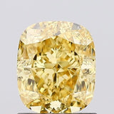 1.22ct Cushion modified Lab Grown Diamond (Colour Fancy Intense Yellow, Clarity VS1, IGI Certified)