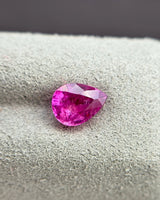 1.22ct Natural Purplish Pink Sapphire Pear loose gemstone alternate angle | SARATTI