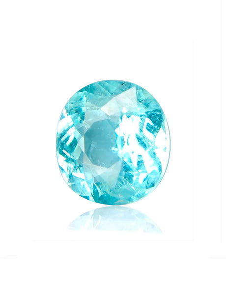 1.22ct natural Paraiba tourmaline oval cut neon blue | SARATTI
