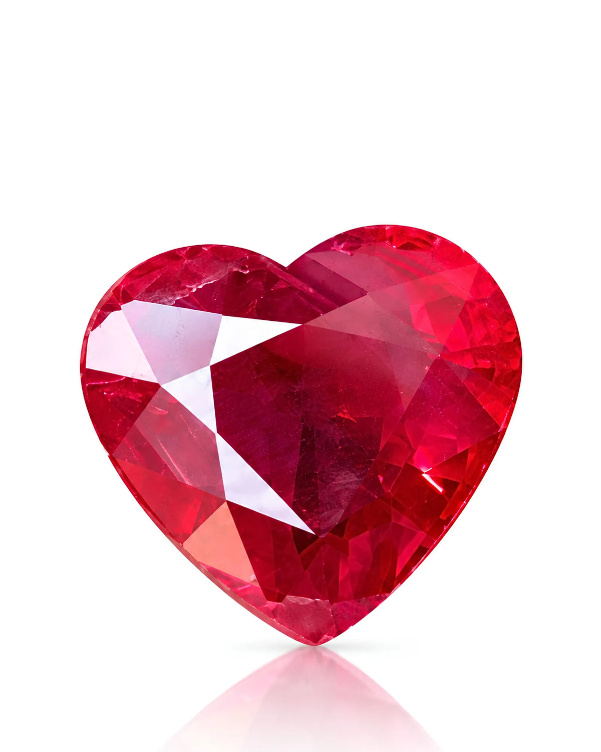 1.24 CTS Natural Burmese Pigeon's Blood Ruby | Heart Cut