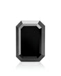 1.24ct Natural Black Diamond octagonal front view | SARATTI