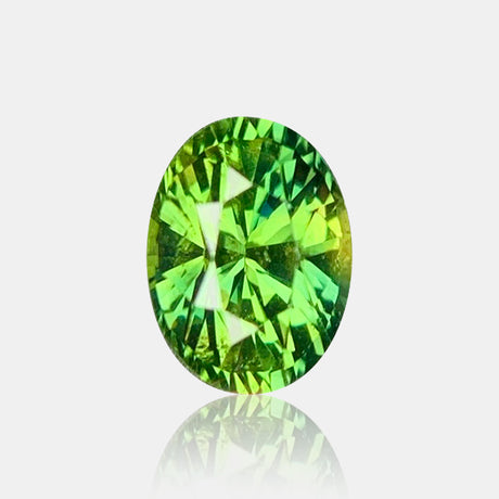 1.26 carat Unheated Natural teal sapphire oval loose gemstone | SARATTI