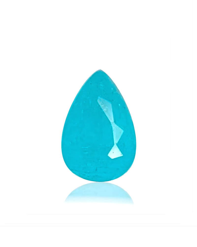1.26ct Brazil natural Paraiba tourmaline pear cut neon blue | SARATTI
