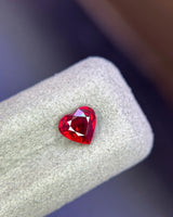 GRS report for 1.28 CTS Natural Mozambique Ruby showing vivid red colour and no thermal treatment | SARATTI