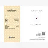 1.28 carat Natural ruby oval displaying vivid red saturation | SARATTI  