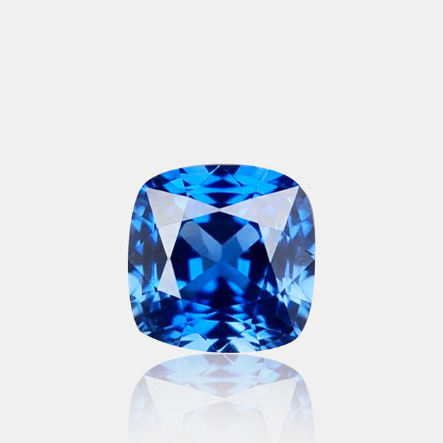 1.28ct Natural Royal Blue Sapphire Cushion Cut | SARATTI
