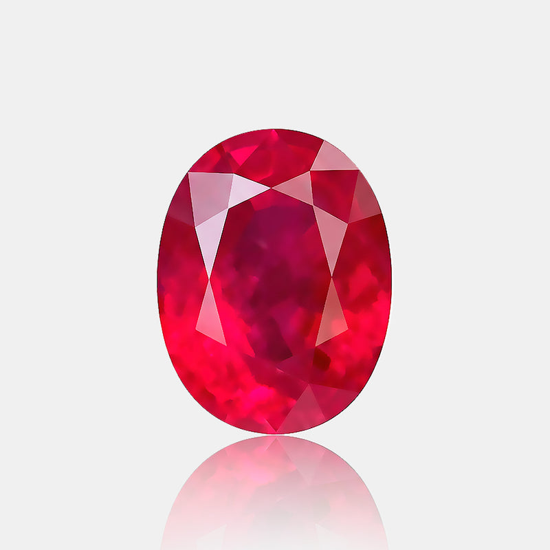 1.31 carat Natural Pigeon’s Blood ruby oval loose gemstone | SARATTI