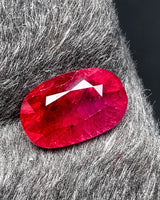 1.32 CTS Unheated Natural Pigeon's Blood Ruby | Oval Cut