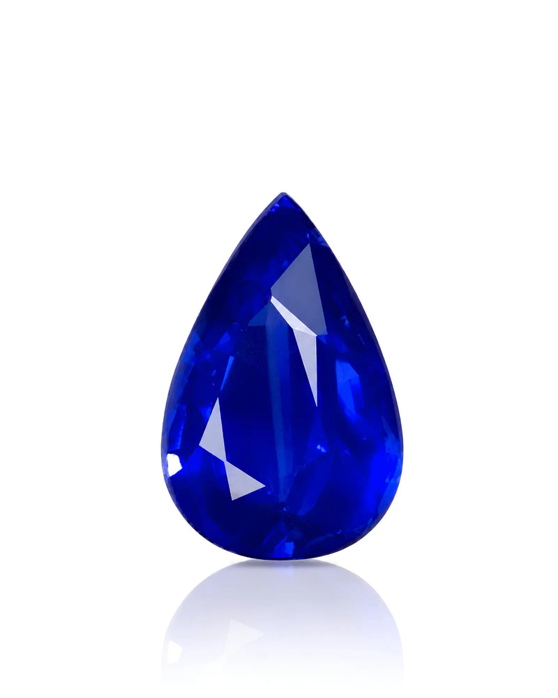 1.33ct Natural Sri Lankan Royal Blue Sapphire pear main view | SARATTI
