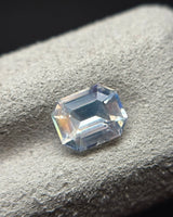 Natural Moonstone octagonal alternate view highlighting its step-cut facet architecture and natural internal character | SARATTI