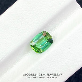 1.39 Carat Green Tourmaline Gem | Modern Gem Jewelry | Saratti