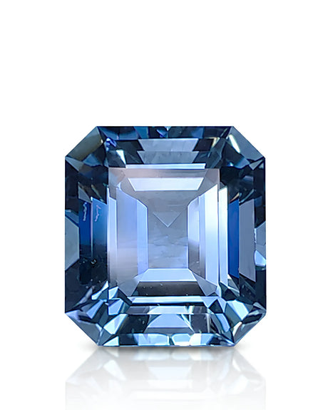 1.39ct Natural Santa Maria Aquamarine octagonal front view | SARATTI