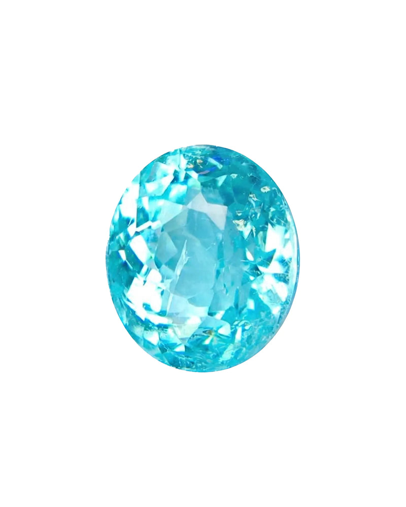 1.41ct natural Paraiba tourmaline oval cut neon blue | SARATTI