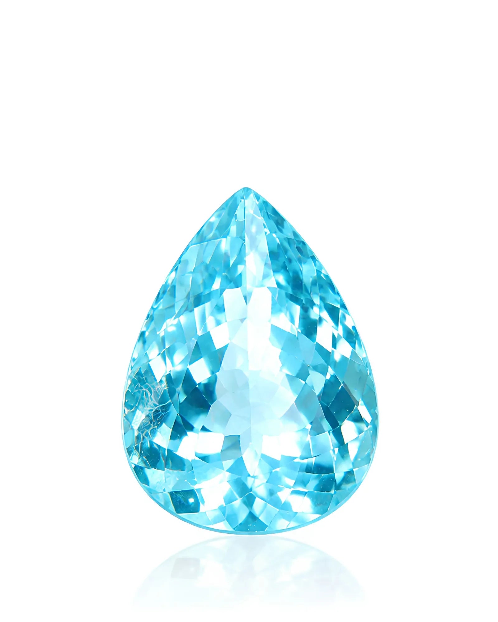 1.43 carat Natural Paraiba Tourmaline pear main view | SARATTI