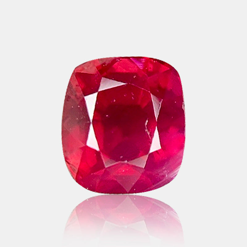 1.49 carat Unheated Natural ruby cushion rectangular loose gemstone | SARATTI  