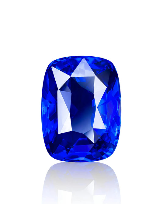 1.50ct Natural Royal Blue Sapphire Cushion main view | SARATTI