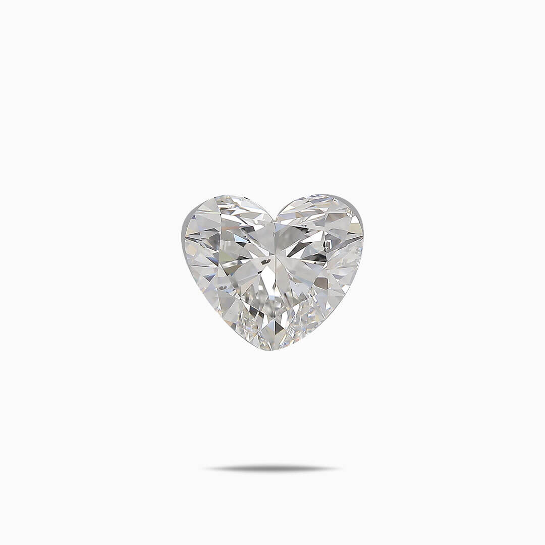 1.52 carats Heart Shaped  F- color Diamond Gemstone