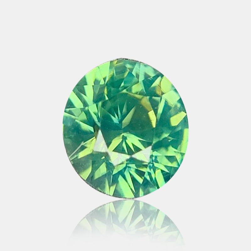 1.56 carat Unheated Natural teal sapphire oval loose gemstone | SARATTI