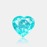 1.58 carats Neon Blue Natural Paraiba Tourmaline | Heart – 7.99 × 7.54 × 3.93mm