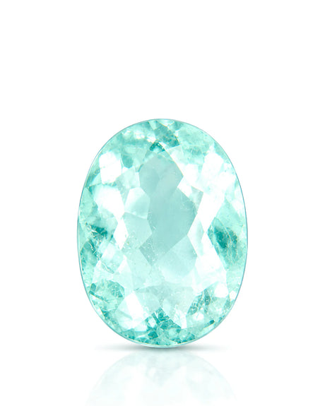 1.59ct Natural Neon Blue Tourmaline oval main view | SARATTI