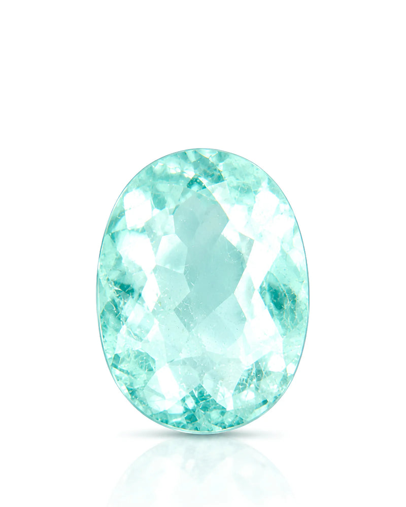 1.59ct Natural Neon Blue Tourmaline oval main view | SARATTI