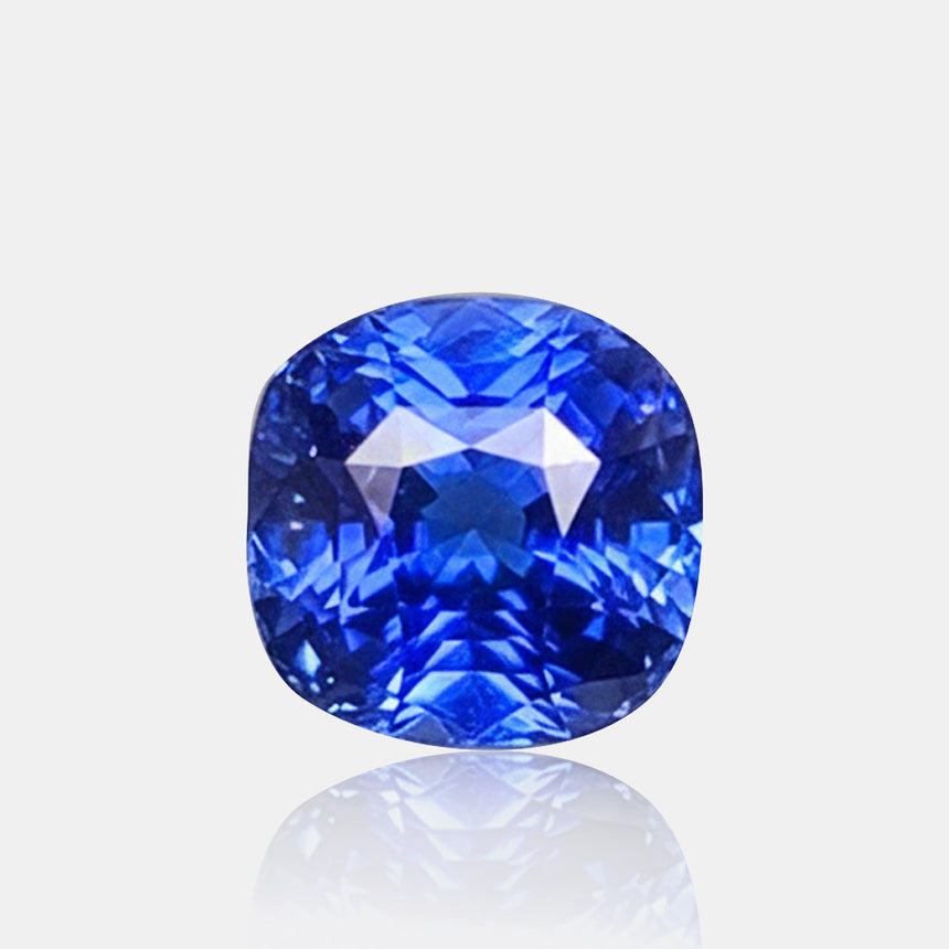 1.59ct Natural Royal Blue Sapphire Cushion Cut Gemstone | SARATTI
