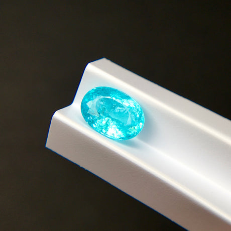 1.60cts Neon-Blue Oval Paraiba Tourmaline | AIGS Certified