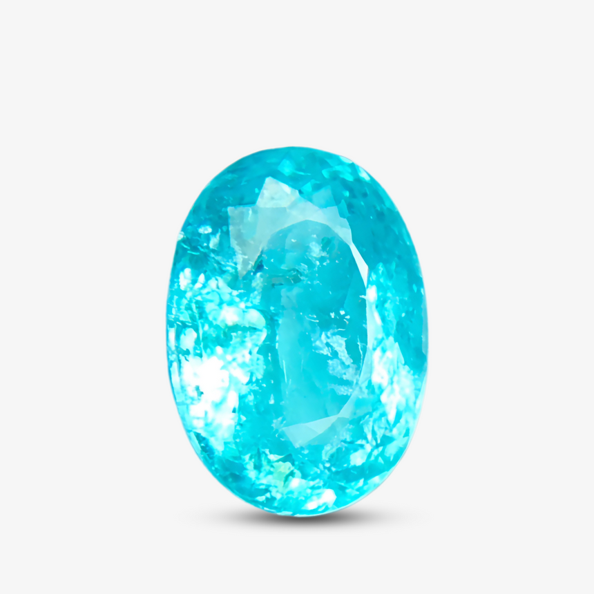 1.60cts Neon-Blue Oval Paraiba Tourmaline | AIGS Certified