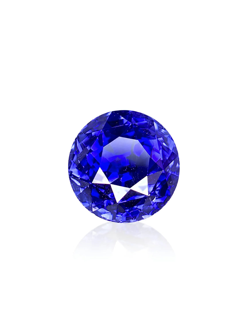 1.61ct Unheated Natural Royal Blue Sapphire Round main view | SARATTI