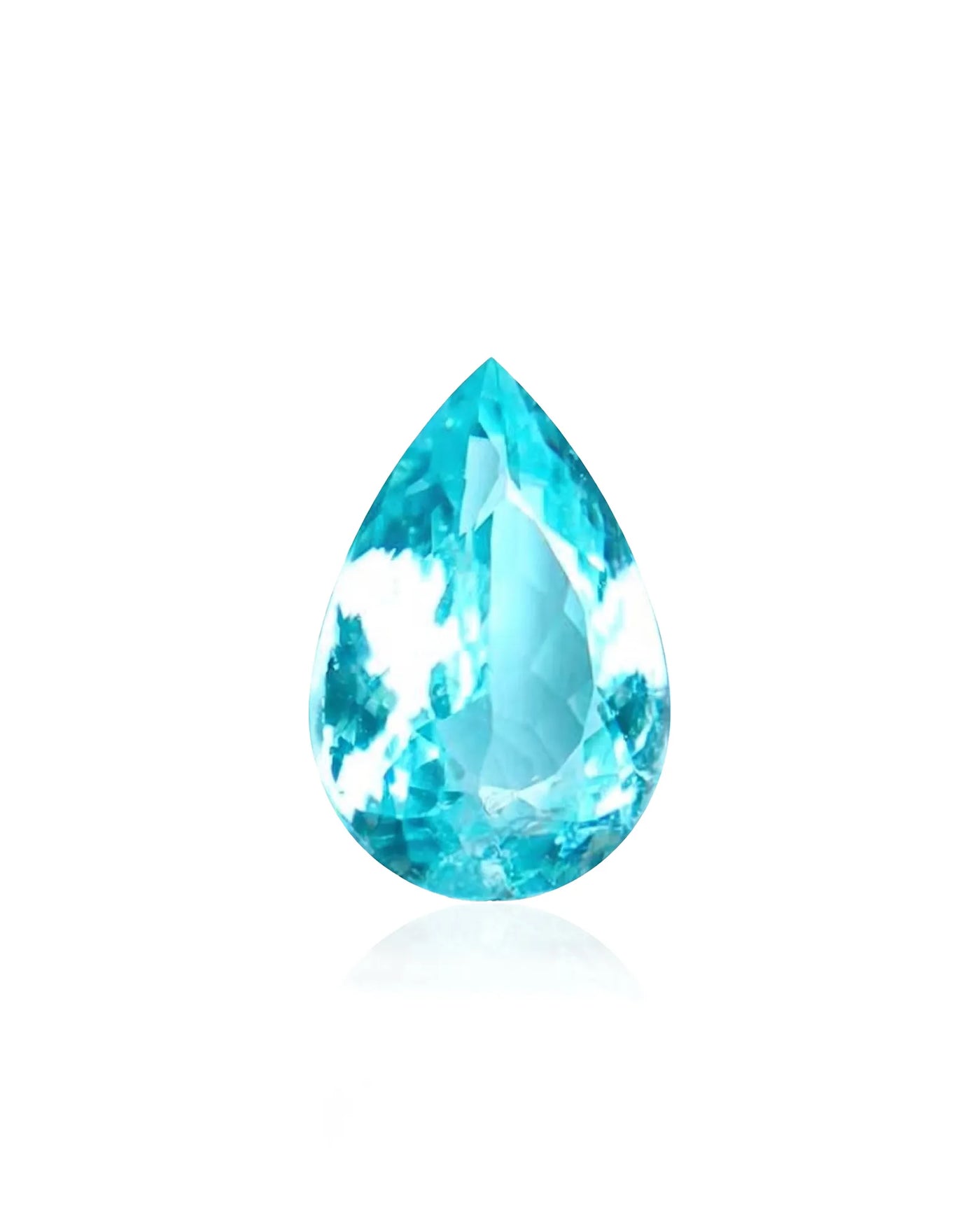 1.62 carats Mozambique Neon Blue Natural Paraiba Tourmaline | Pear
