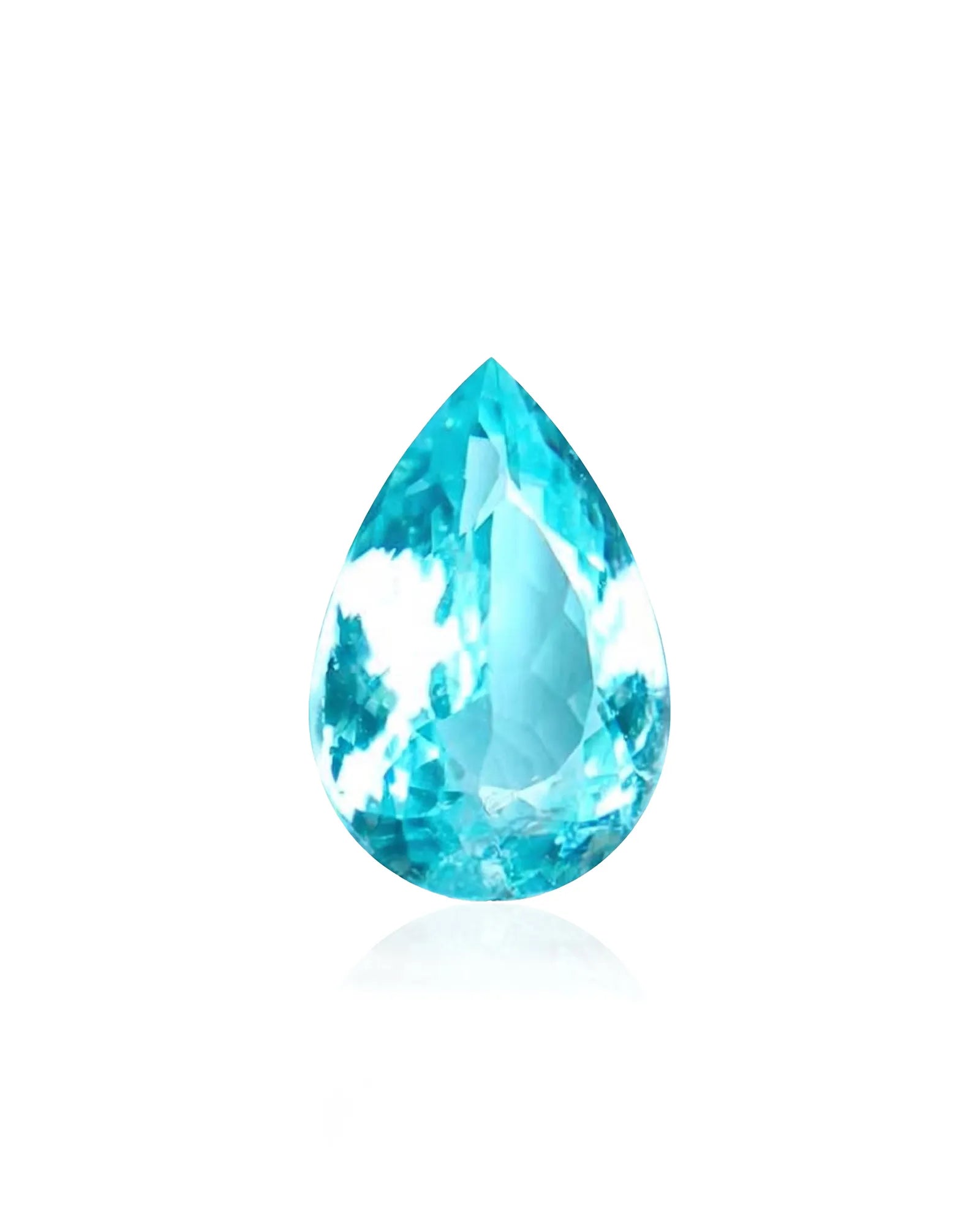 1.62 carats Mozambique Neon Blue Natural Paraiba Tourmaline | Pear