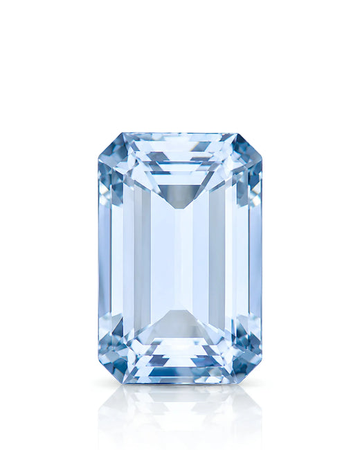 1.72ct Natural Santa Maria Aquamarine octagonal front view | SARATTI
