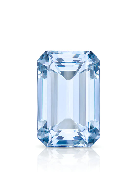 1.72ct Natural Santa Maria Aquamarine octagonal front view | SARATTI