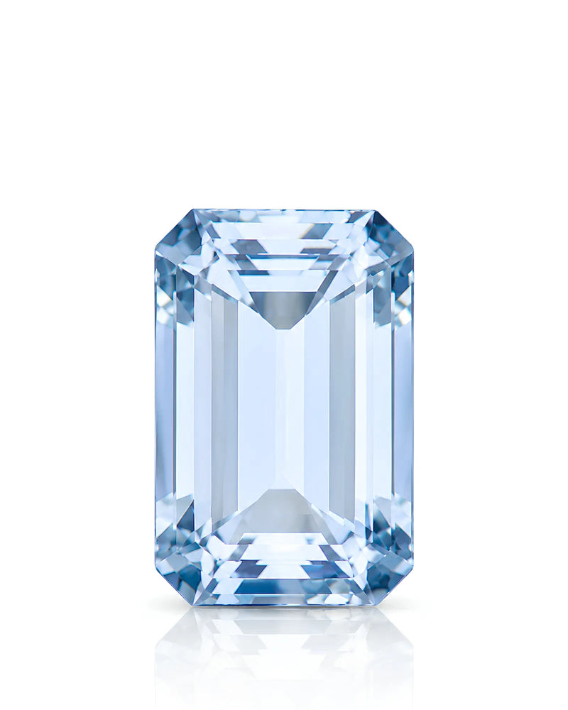 1.72ct Natural Santa Maria Aquamarine octagonal front view | SARATTI