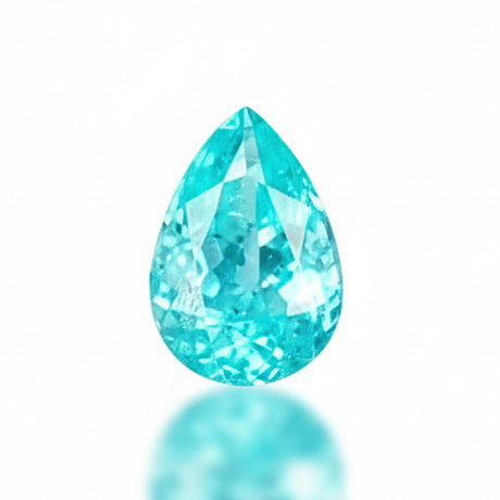 1.77ct Natural Neon Blue Tourmaline Pear Cut Gemstone