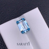 1.81 Carat Octagonal Cut Santa Maria Aquamarine Gemstone
