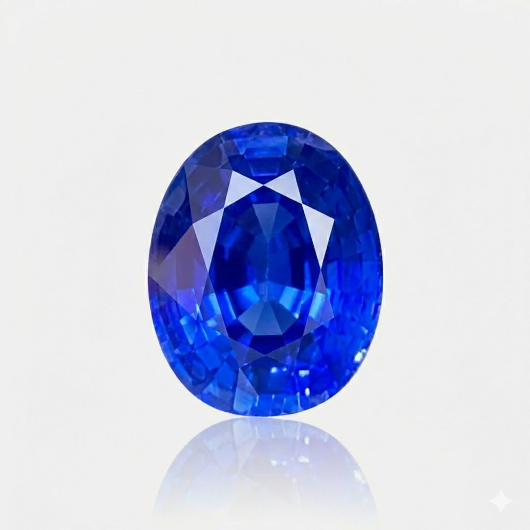 1.81 carats Natural Cornflower Blue Sapphire | Oval – 8.38 × 6.40 × 4.01mm