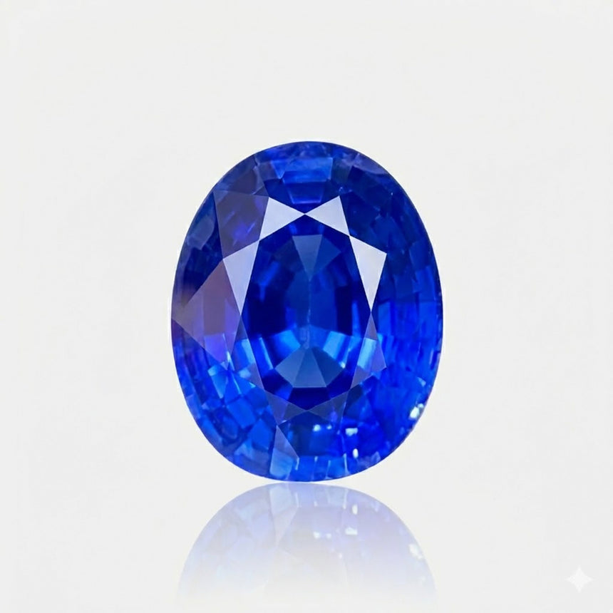 1.81 carat Natural Cornflower Blue sapphire oval brilliant faceted loose gemstone | SARATTI