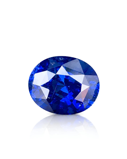 1.81ct Natural Royal Blue Sapphire Oval main view | SARATTI