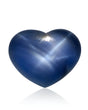 1.84ct Unheated Natural Blue Star Sapphire heart main view | SARATTI