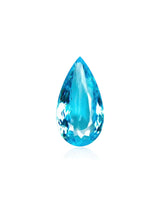 1.84ct natural Paraiba tourmaline pear cut neon blue | SARATTI