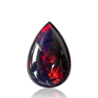 1.97 carats Natural Black Opal | Pear Cabochon
