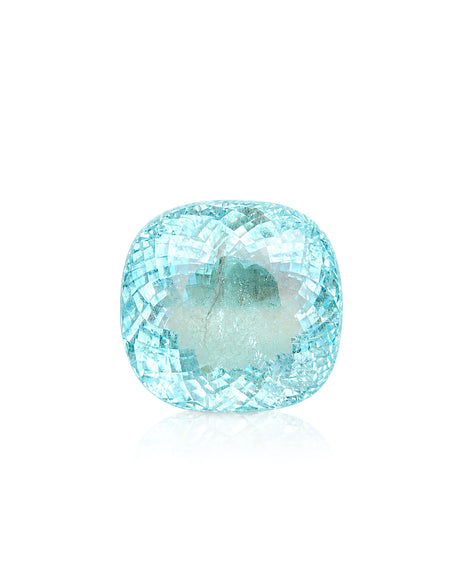 10.45ct Natural Green Emerald Oval with Brilliant/Step faceting shown in the main face-up view | SARATTI